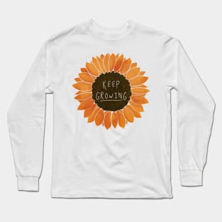 KEEP GROWING - SUNFLOWER Long Sleeve T-Shirt